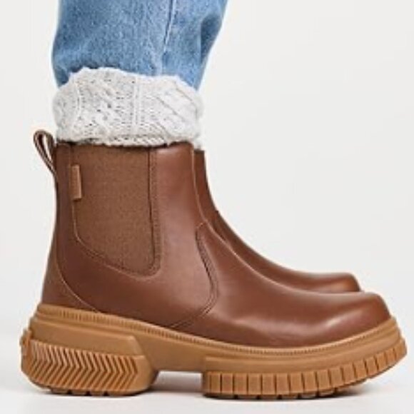 NEW Sorel Ona Ave Chelsea Boots Waterproof, Leather 259 7S3 - Picture 1 of 9